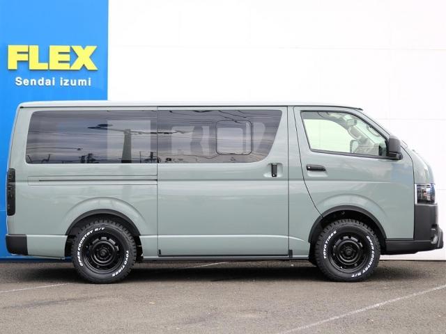 ハイエースバン ロングスーパーGL アースカラーパッケージ メッキパーツマットブラック塗装 ヘッドライトインナーブラック オーバーフェンダー Paw16AW ベッドキット シートカバー アルパインBIG-Xナビ ドラレコ HDMIポート(19枚目)