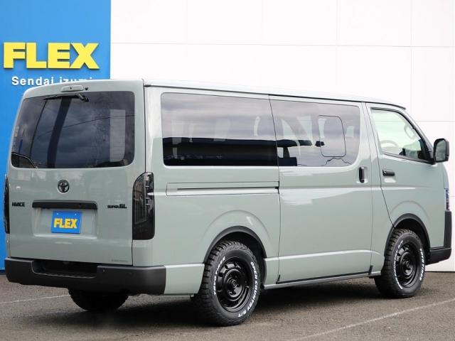 ハイエースバン ロングスーパーGL アースカラーパッケージ メッキパーツマットブラック塗装 ヘッドライトインナーブラック オーバーフェンダー Paw16AW ベッドキット シートカバー アルパインBIG-Xナビ ドラレコ HDMIポート(20枚目)