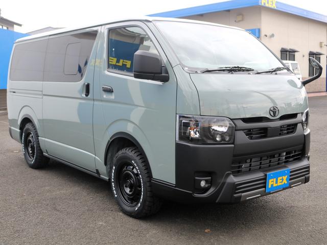 ハイエースバン ロングスーパーGL アースカラーパッケージ メッキパーツマットブラック塗装 ヘッドライトインナーブラック オーバーフェンダー Paw16AW ベッドキット シートカバー アルパインBIG-Xナビ ドラレコ HDMIポート(45枚目)