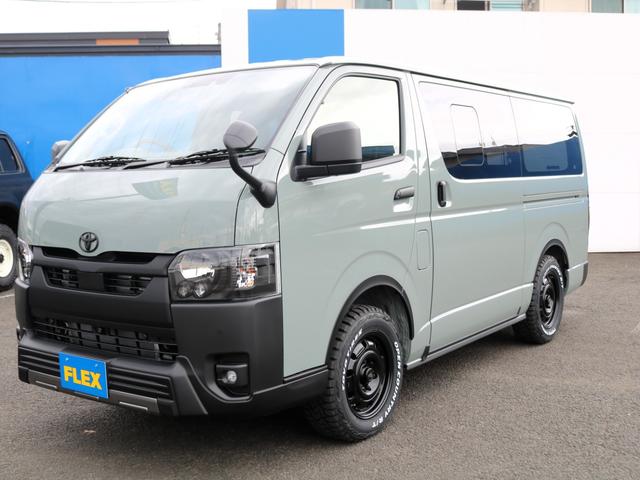 ハイエースバン ロングスーパーGL アースカラーパッケージ メッキパーツマットブラック塗装 ヘッドライトインナーブラック オーバーフェンダー Paw16AW ベッドキット シートカバー アルパインBIG-Xナビ ドラレコ HDMIポート(63枚目)