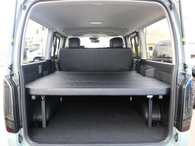ハイエースバン ロングスーパーGL アースカラーパッケージ メッキパーツマットブラック塗装 ヘッドライトインナーブラック オーバーフェンダー Paw16AW ベッドキット シートカバー アルパインBIG-Xナビ ドラレコ HDMIポート(71枚目)