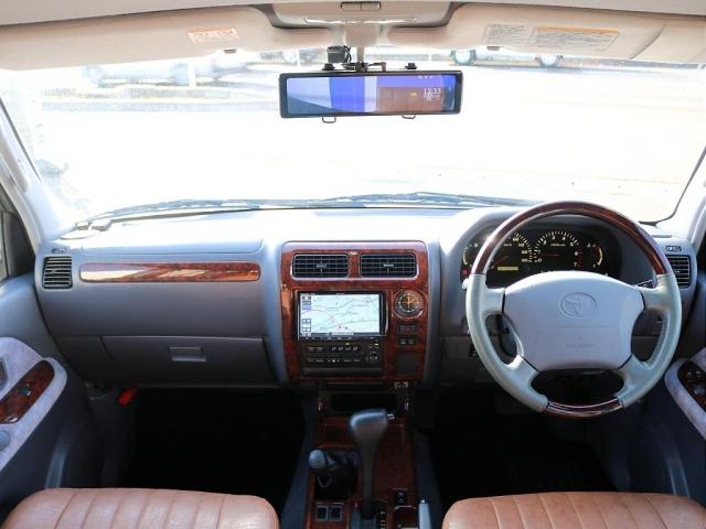 ランドクルーザープラド ＴＸリミテッド　アンヴィルカラー　丸目フェイス換装　オレンジサイドマーカー　コーナーレンズ　スモークテールランプ　マットブラック塗装　ＤＥＡＮカリフォルニア１６インチＡＷ　ＢＦグッドリッチ２３５ＡＴタイヤ（2枚目）