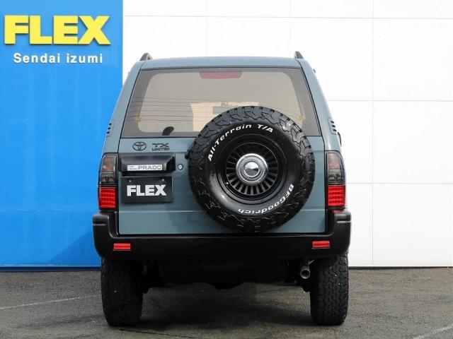 ランドクルーザープラド ＴＸリミテッド　アンヴィルカラー　丸目フェイス換装　オレンジサイドマーカー　コーナーレンズ　スモークテールランプ　マットブラック塗装　ＤＥＡＮカリフォルニア１６インチＡＷ　ＢＦグッドリッチ２３５ＡＴタイヤ（12枚目）