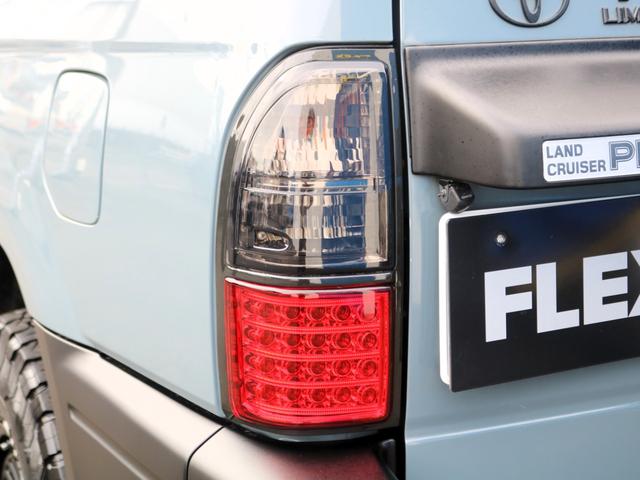 ランドクルーザープラド ＴＸリミテッド　アンヴィルカラー　丸目フェイス換装　オレンジサイドマーカー　コーナーレンズ　スモークテールランプ　マットブラック塗装　ＤＥＡＮカリフォルニア１６インチＡＷ　ＢＦグッドリッチ２３５ＡＴタイヤ（43枚目）