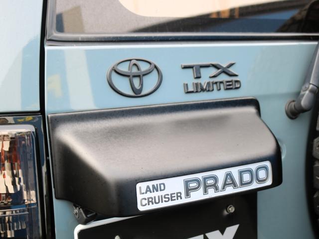 ランドクルーザープラド ＴＸリミテッド　アンヴィルカラー　丸目フェイス換装　オレンジサイドマーカー　コーナーレンズ　スモークテールランプ　マットブラック塗装　ＤＥＡＮカリフォルニア１６インチＡＷ　ＢＦグッドリッチ２３５ＡＴタイヤ（47枚目）