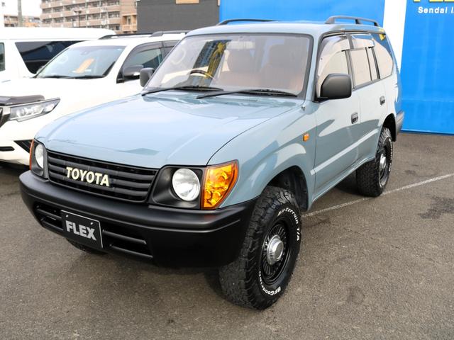 ランドクルーザープラド ＴＸリミテッド　アンヴィルカラー　丸目フェイス換装　オレンジサイドマーカー　コーナーレンズ　スモークテールランプ　マットブラック塗装　ＤＥＡＮカリフォルニア１６インチＡＷ　ＢＦグッドリッチ２３５ＡＴタイヤ（49枚目）