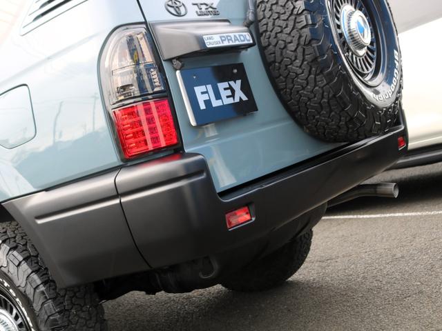 ランドクルーザープラド ＴＸリミテッド　アンヴィルカラー　丸目フェイス換装　オレンジサイドマーカー　コーナーレンズ　スモークテールランプ　マットブラック塗装　ＤＥＡＮカリフォルニア１６インチＡＷ　ＢＦグッドリッチ２３５ＡＴタイヤ（59枚目）