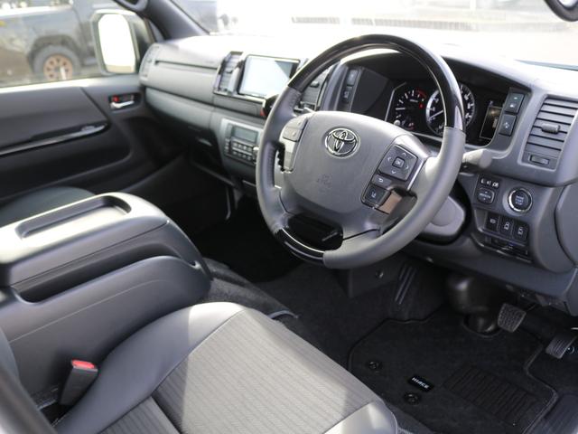 ハイエースバン ロングスーパーＧＬ　ダークプライムＳ　Ｔ－Ｆｏｒｃｅフロントスポイラー　ＧＲマッドフラップ　ＮＥＯＴＲＡＣＥ　ＬＥＤテール　ＮＴ１　１６ＡＷ　ＴＯＹＯオープンカントリー　ベッドキット　サイドバー　カロッツェリア７インチナビ　ＨＤＭＩポート（50枚目）