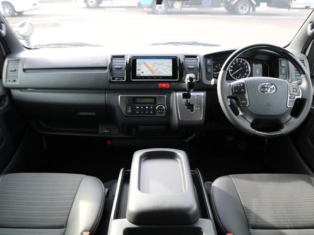 ハイエースバン ロングスーパーＧＬ　ダークプライムＳ　Ｔ－Ｆｏｒｃｅフロントスポイラー　ＧＲマッドフラップ　ＮＥＯＴＲＡＣＥ　ＬＥＤテール　ＮＴ１　１６ＡＷ　ＴＯＹＯオープンカントリー　ベッドキット　サイドバー　カロッツェリア７インチナビ　ＨＤＭＩポート（77枚目）