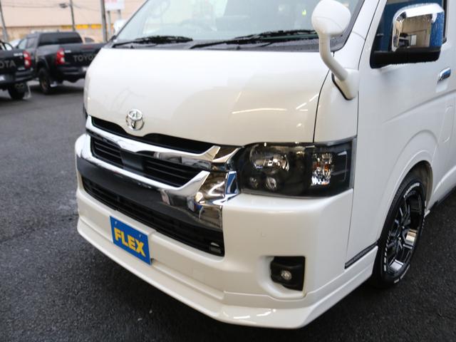 ハイエースワゴン ＧＬ　スマートベッド　デルフィーノラインフロントスポイラー　オーバーフェンダー　１インチローダウン　ヘッドライトインナーブラック塗装　ＮＥＯＴＲＡＣＥ　ＬＥＤテールランプ　ＢＩＧ－Ｘ　フリップダウンモニター（33枚目）