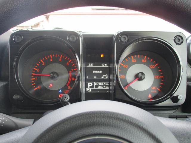 ジムニー XL 4WD フルセグナビ バックカメラ ETC DVD Bluetooth オートライト シートヒーター 衝突被害軽減システム 横滑り防止機能 ヒルディセントコントロール プッシュスタート スマートキー オートエアコン 盗難防止システム(10枚目)