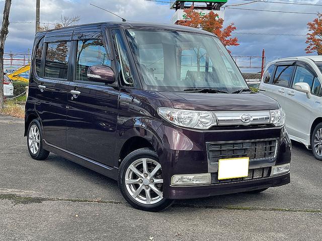 タント カスタムＸリミテッド　スマートキー　左側パワースライドドア　ＨＩＤヘッドライト　純正１４インチアルミホイール　ナビ　ＴＶ（2枚目）