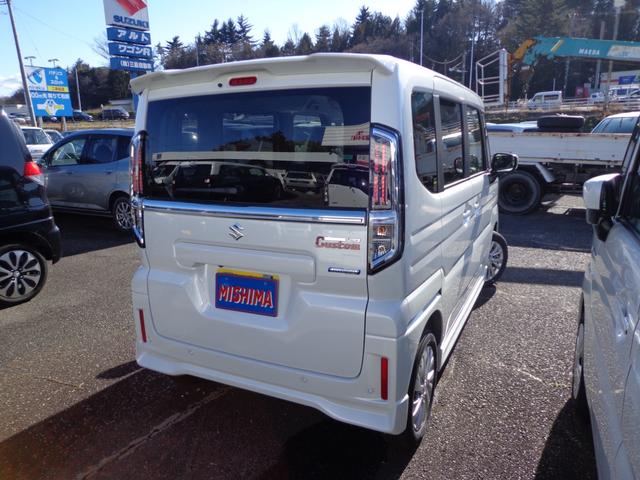 スペーシアカスタム ハイブリッドGS 4WD CVT 全方位モニタ付ナビ・スズキコネクト&スズキセーフティサポート装着車 届出済未使用車 左側パワースライドドア フルLEDヘッドランプ フロントLEDシーケンシャルウィンカー 電動パーキングブレーキ(2枚目)