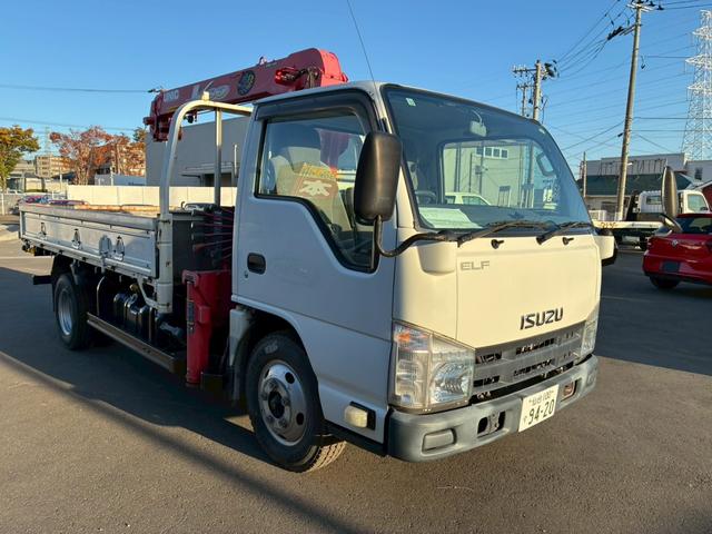 エルフトラック クレーン3段平ボディ!載積2000K!(3枚目)