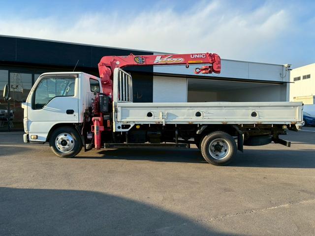 エルフトラック クレーン3段平ボディ!載積2000K!(8枚目)