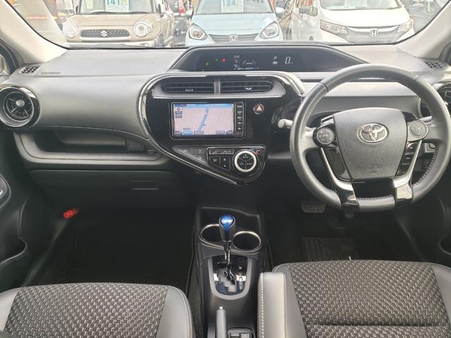 アクア クロスオーバー　ワンオーナー　禁煙車　検Ｒ９／８　ＥＴＣ　バックカメラ　ナビ　ＴＶ　レーンアシスト　衝突被害軽減システム　オートライト　オートハイビーム　ＬＥＤライト　Ｂｌｕｅｔｏｏｔｈ　スマートキー　シートヒーター（2枚目）