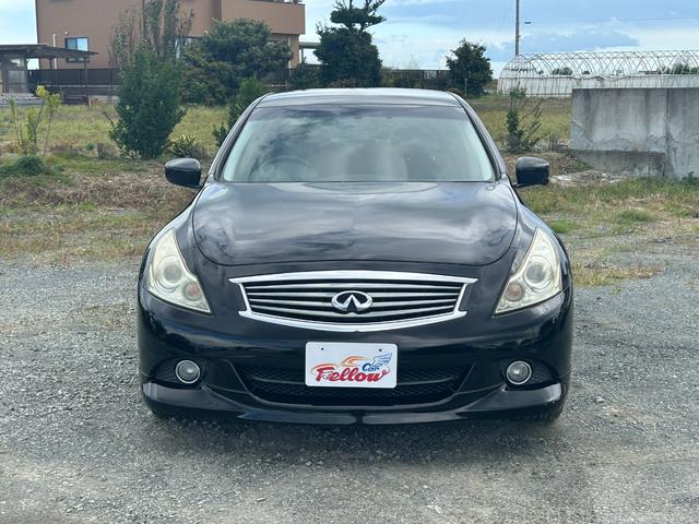 スカイライン 250GT 関東仕入れ 社外マフラー Bluetoothオーディオ フルセグTV バックカメラ ETC スマートキー プッシュスタート 電動シート ハーフレザー フォグランプ 16インチAW タイミングチェーン(7枚目)