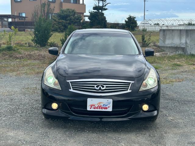 スカイライン 250GT 関東仕入れ 社外マフラー Bluetoothオーディオ フルセグTV バックカメラ ETC スマートキー プッシュスタート 電動シート ハーフレザー フォグランプ 16インチAW タイミングチェーン(8枚目)