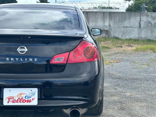 スカイライン 250GT 関東仕入れ 社外マフラー Bluetoothオーディオ フルセグTV バックカメラ ETC スマートキー プッシュスタート 電動シート ハーフレザー フォグランプ 16インチAW タイミングチェーン(15枚目)