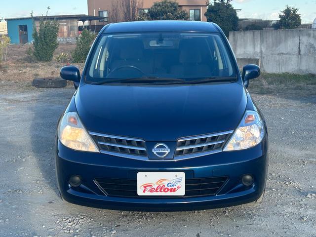 ティーダ 15M スマートキー 純正オーディオ ハーフレザーシート オートエアコン 電動格納ミラー 15インチタイヤ タイミングチェーン(8枚目)