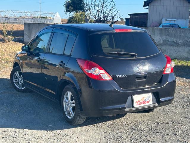 ティーダ 15M ハーフレザーシート スマートキー 地デジTV ETC オートエアコン 電動格納ミラー 社外14インチAW タイミングチェーン(5枚目)