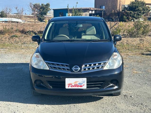 ティーダ 15M ハーフレザーシート スマートキー 地デジTV ETC オートエアコン 電動格納ミラー 社外14インチAW タイミングチェーン(7枚目)