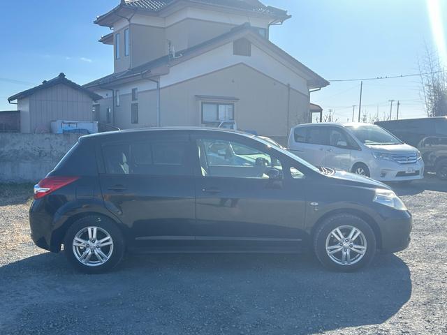 ティーダ 15M ハーフレザーシート スマートキー 地デジTV ETC オートエアコン 電動格納ミラー 社外14インチAW タイミングチェーン(10枚目)