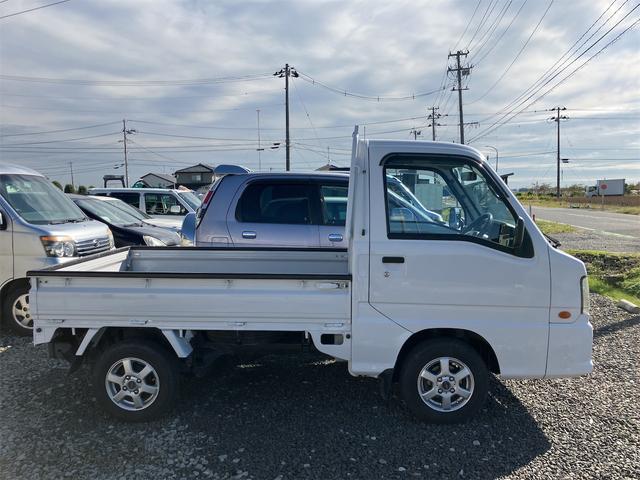 サンバートラック TC 4WD MT アルミホイール エアコン パワーステアリング 運転席エアバッグ カセット(9枚目)