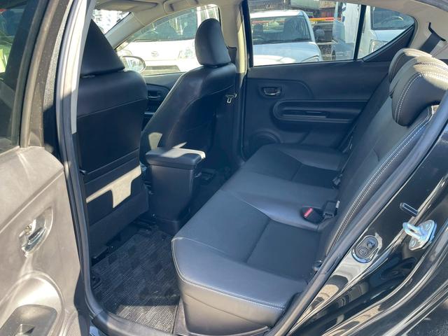 アクア Gブラックソフトレザーセレクション SDナビ テレビ スマートキー シートヒーター ETC オートライト オートエアコン ハーフレザーシート 電動格納ミラー ヘッドライトレベライザー バックカメラ Bluetooth(23枚目)