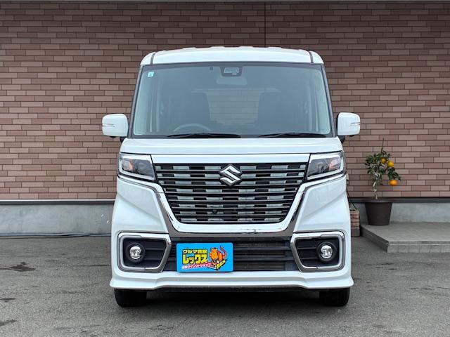 スペーシアカスタム ハイブリッドＸＳ　保証付　禁煙車　両側電動スライドドア　衝突軽減ブレーキ　純正８型ナビ　フルセグＴＶ　全方位モニター　スマートキー　ＬＥＤライト　ブルートゥース　ハーフレザーシート　ＥＴＣ　シートヒーター　純正１５ＡＷ（2枚目）