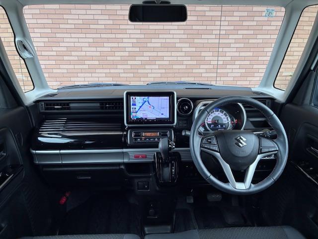 スペーシアカスタム ハイブリッドＸＳ　保証付　禁煙車　両側電動スライドドア　衝突軽減ブレーキ　純正８型ナビ　フルセグＴＶ　全方位モニター　スマートキー　ＬＥＤライト　ブルートゥース　ハーフレザーシート　ＥＴＣ　シートヒーター　純正１５ＡＷ（12枚目）