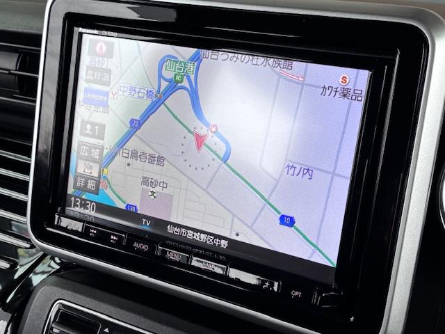 スペーシアカスタム ハイブリッドＸＳ　保証付　禁煙車　両側電動スライドドア　衝突軽減ブレーキ　純正８型ナビ　フルセグＴＶ　全方位モニター　スマートキー　ＬＥＤライト　ブルートゥース　ハーフレザーシート　ＥＴＣ　シートヒーター　純正１５ＡＷ（18枚目）