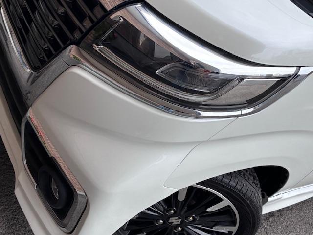 スペーシアカスタム ハイブリッドＸＳ　保証付　禁煙車　両側電動スライドドア　衝突軽減ブレーキ　純正８型ナビ　フルセグＴＶ　全方位モニター　スマートキー　ＬＥＤライト　ブルートゥース　ハーフレザーシート　ＥＴＣ　シートヒーター　純正１５ＡＷ（49枚目）