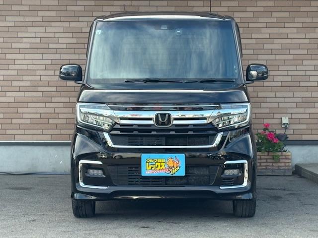Ｎ－ＢＯＸカスタム ＥＸターボ　保証付　禁煙車　ターボ車　両側電動スライドドア　衝突軽減ブレーキ　９型メーカーナビ　フルセグ　Ｂカメラ　ＬＥＤライト　追従型クルコン　ハーフレザー＆シートヒーター　純正Ｅ／Ｇスターター　純正１５ＡＷ（2枚目）