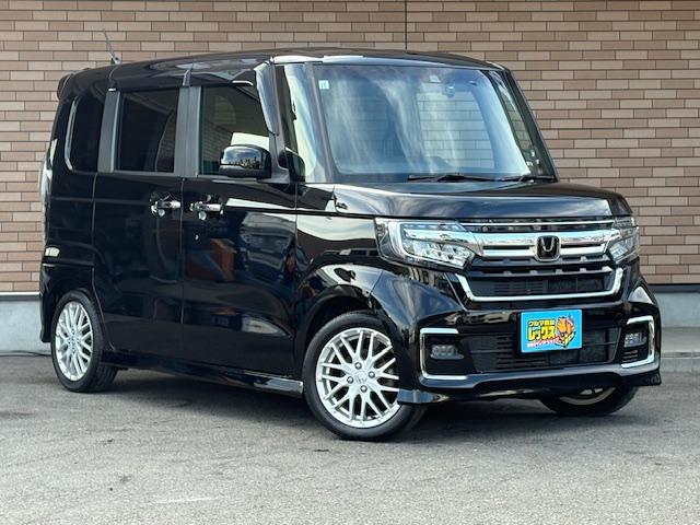 Ｎ－ＢＯＸカスタム ＥＸターボ　保証付　禁煙車　ターボ車　両側電動スライドドア　衝突軽減ブレーキ　９型メーカーナビ　フルセグ　Ｂカメラ　ＬＥＤライト　追従型クルコン　ハーフレザー＆シートヒーター　純正Ｅ／Ｇスターター　純正１５ＡＷ（7枚目）
