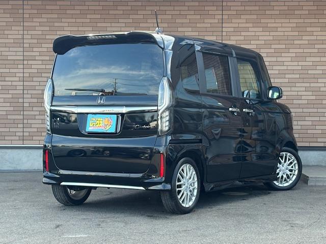 Ｎ－ＢＯＸカスタム ＥＸターボ　保証付　禁煙車　ターボ車　両側電動スライドドア　衝突軽減ブレーキ　９型メーカーナビ　フルセグ　Ｂカメラ　ＬＥＤライト　追従型クルコン　ハーフレザー＆シートヒーター　純正Ｅ／Ｇスターター　純正１５ＡＷ（9枚目）