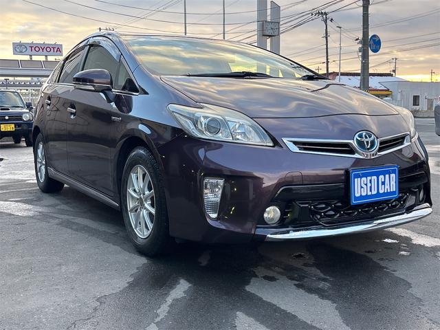 プリウス Sマイコーデ ETC ナビ TV アルミホイール オートライト HID CVT スマートキー 電動格納ミラー 100V電源 盗難防止システム Bluetooth 衝突安全ボディ ABS ESC エアコン(13枚目)