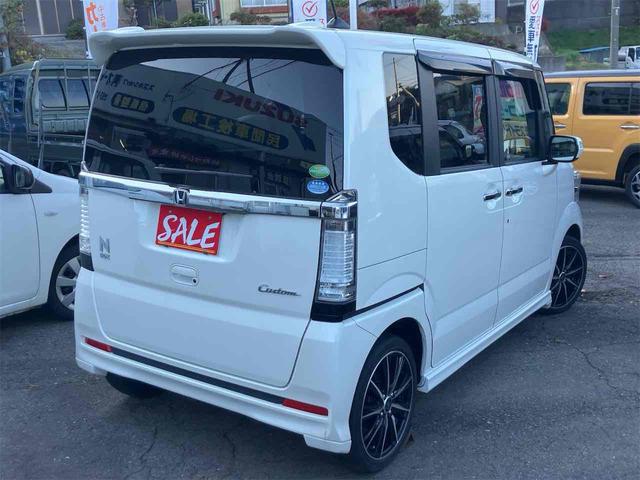 N-BOXカスタム G・Lパッケージ 4WD ドライブレコーダー バックカメラ 両側電動スライドドア ナビ オートライト HID スマートキー アイドリングストップ 電動格納ミラー ベンチシート CVT 盗難防止システム ABS ESC(15枚目)
