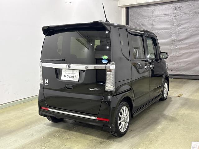 Ｎ－ＢＯＸカスタム ＧターボＳＳブラックスタイルパッケージ　両側電動スライドドア　ＥＴＣ　クルーズコントロール　シートヒーター　純正メモリーインターナビ　パドルシフト　ＬＥＤヘットライト　社外アルミホイール（5枚目）