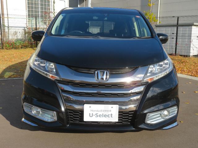 オデッセイ アブソルート　ＥＴＣ　クルーズコントロール　純正インターメモリーナビ　左側電動スライドドア　ＶＳＡ（横滑り防止）　ＣＴＢＡ（衝突軽減ブレーキ）　ＬＥＤヘットライト　フォグランプ　純正アルミホイール（2枚目）