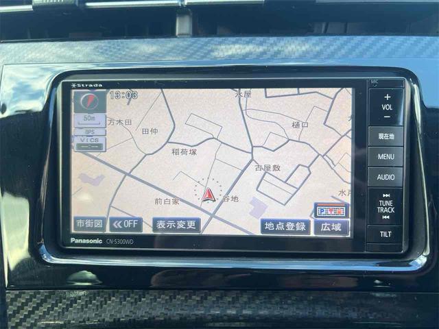 プリウス ETC バックカメラ Bluetooth ナビ TV ドライブレコーダー アルミホイール スマートキー 電動格納ミラー CVT CD USB エアコン パワーステアリング パワーウィンドウ(4枚目)