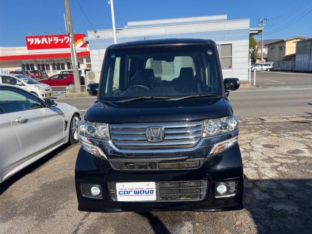 N-BOXカスタム G ターボSSパッケージ ETC バックカメラ 両側電動パワスラ Bluetooth ナビ DTV オートクルーズコントロール オートライト HID スマートキー 電格ミラー ベンチシート CVT 盗難防止システム ABS(12枚目)