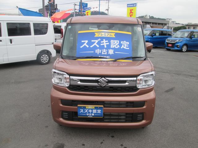 スペーシア ＨＹＢＲＩＤ　Ｘ　４ＷＤ　全方位カメラ　スズキコネクト　バックカメラ　オートライト　Ｂｌｕｅｔｏｏｔｈ　スライドドア　純正ナビ　プッシュスタート　シートヒーター　オートエアコン　スズキセーフティーサポート　４ＷＤ　衝突被害軽減システム　横滑り防止機能（2枚目）