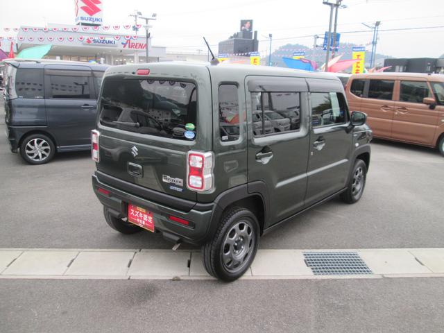 ハスラー ＨＹＢＲＩＤ　Ｇ　ＦＦ　バックカメラ　モニターオーディオ　バックカメラ　オートライト　プッシュスタート　シートヒーター　オートエアコン　スズキセーフティーサポート　衝突被害軽減システム　アイドリングストップ　横滑り防止機能　衝突安全ボディ　盗難防止システム（5枚目）