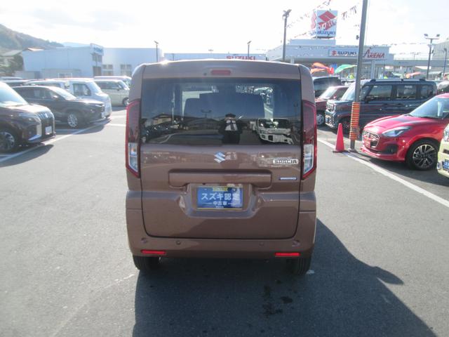 スペーシア HYBRID X 4WD 全方位カメラ ナビ スズキコネクト通信機器 バックカメラ オートライト Bluetooth スライドドア 純正ナビ プッシュスタート シートヒーター スズキセーフティーサポート 4WD 衝突被害軽減システム(6枚目)