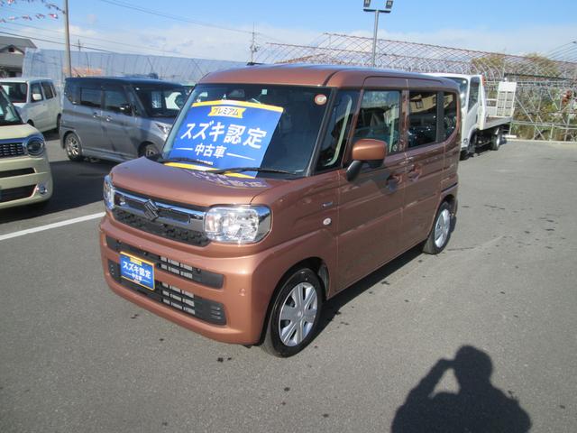 スペーシア HYBRID X 4WD 全方位カメラ ナビ スズキコネクト通信機器 バックカメラ オートライト Bluetooth スライドドア 純正ナビ プッシュスタート シートヒーター スズキセーフティーサポート 4WD 衝突被害軽減システム(9枚目)