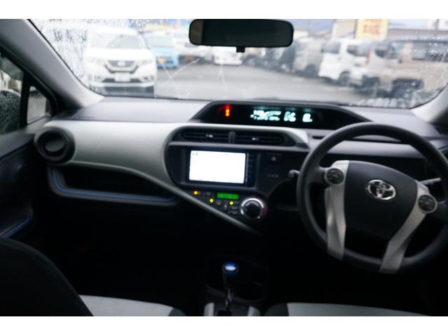 アクア S ナビTVブルートゥースバックカメラエンジンスターターTVキャンセラー社外アルミホイール(6枚目)