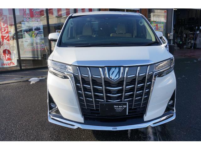 アルファードハイブリッド Ｘ　モデリスタエアロＬＥＤヘッドライト両側パワースライドドアアルパインビッグＸフリップダウンモニター純正１８アルミホイール（2枚目）