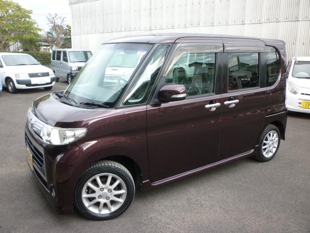 タント カスタムX 4WD 12.5Km 後期モデル タイミングチェーン ナビ地デジ Bluetooth機能 パワースライドドア ETC キセノンヘッドライト フォグランプ ABS スマートキー(2枚目)