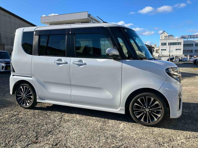 タント カスタムＲＳ　２ＷＤ　スマートアシスト　ＣＶＴ　シートヒーター　クルーズコントロール　パノラマモニター　ターボ　両側電動スライドドア　ミラクルオープンドア　ＥＴＣ付き　　オートライト　プッシュボタンスタート（3枚目）